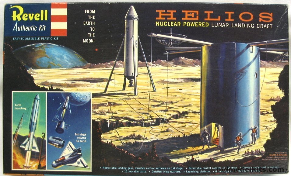Revell 1/156 Helios Lunar Landing Craft 'S' Kit, H1829-198 plastic model kit